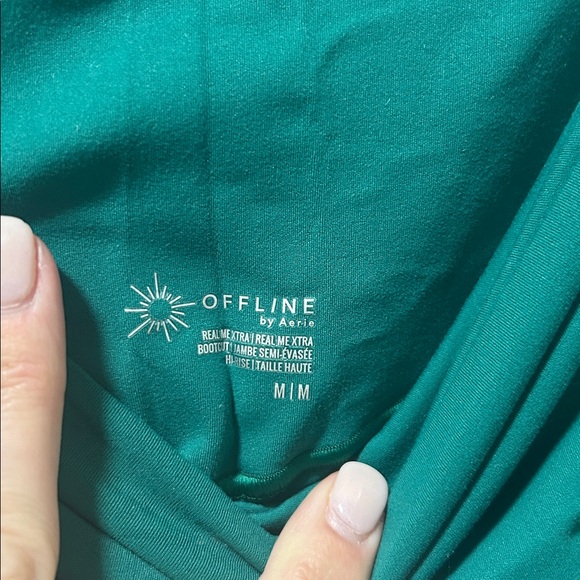 OFFLINE By Aerie Real Me High Waisted Crossover Flare Leggings - Picture 3 of 6